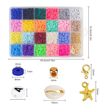Heiße Verkäufe 6mm Armband Polymer Clay Beads Kit